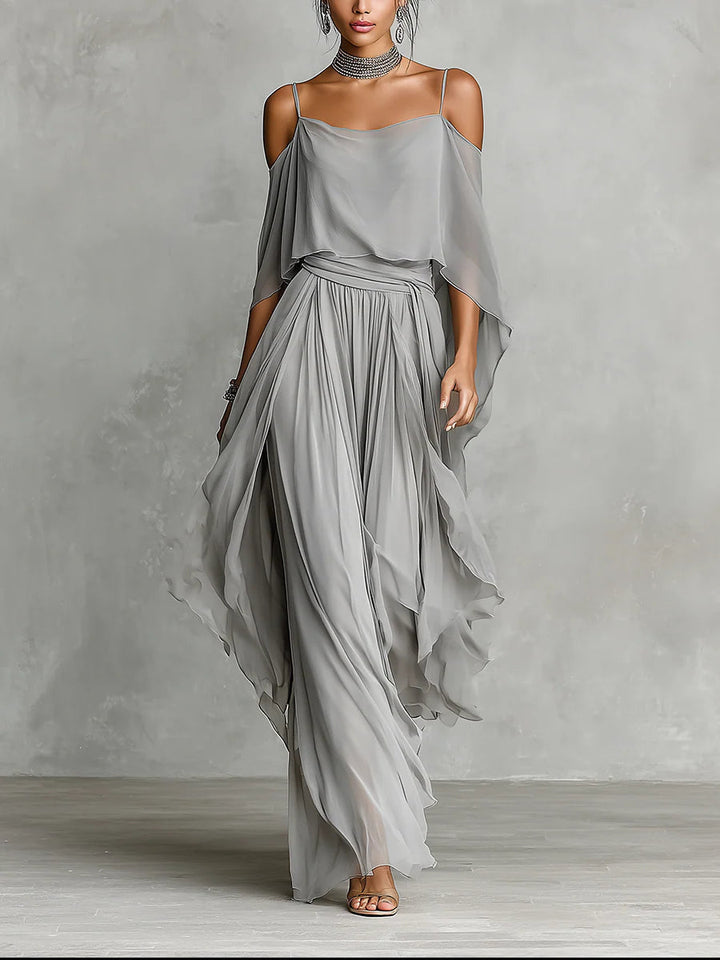 Lainey™ | Off-Shoulder Camisole & Trouser Set