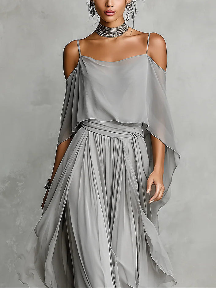 Lainey™ | Off-Shoulder Camisole & Trouser Set