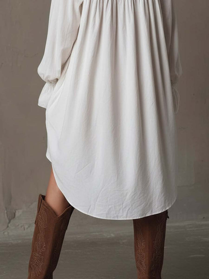 Lucia | Lace Detail Shirt Dress