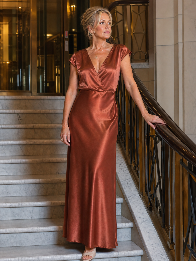 SAMOUSE | WRAP MAXI DRESS FOR WOMEN