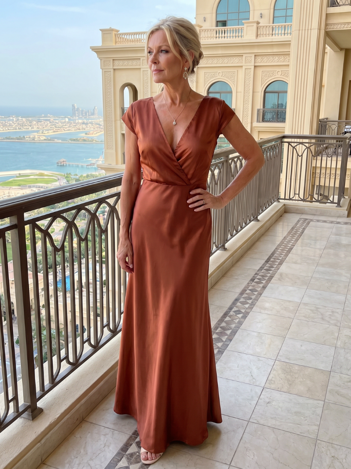 SAMOUSE | WRAP MAXI DRESS FOR WOMEN