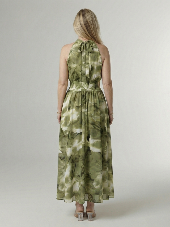 SYLIN | HALTER MIDI DRESS FOR WOMEN