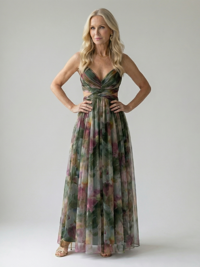 ISEL | WRAP MAXI DRESS FOR WOMEN