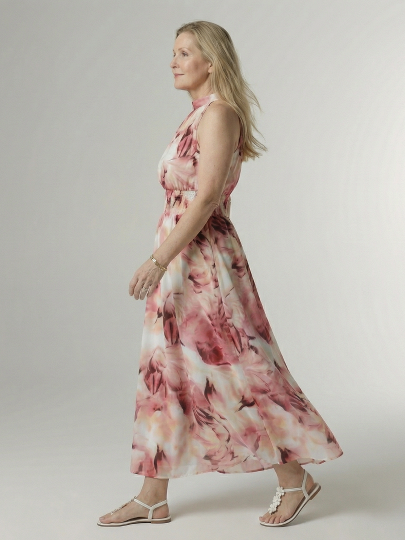 SYLIN | HALTER MIDI DRESS FOR WOMEN