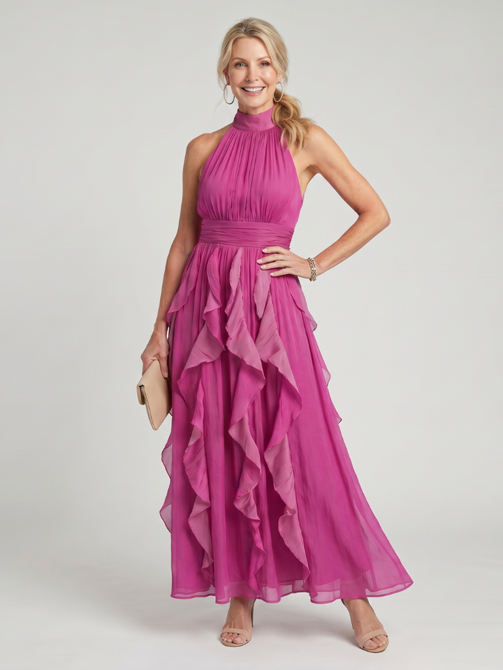OREA | RUFFLE MAXI DRESS FOR WOMEN