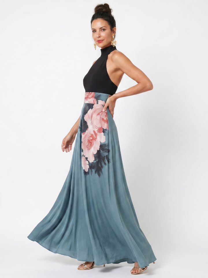 OLYMPAS | FLORAL MAXI DRESS FOR WOMEN