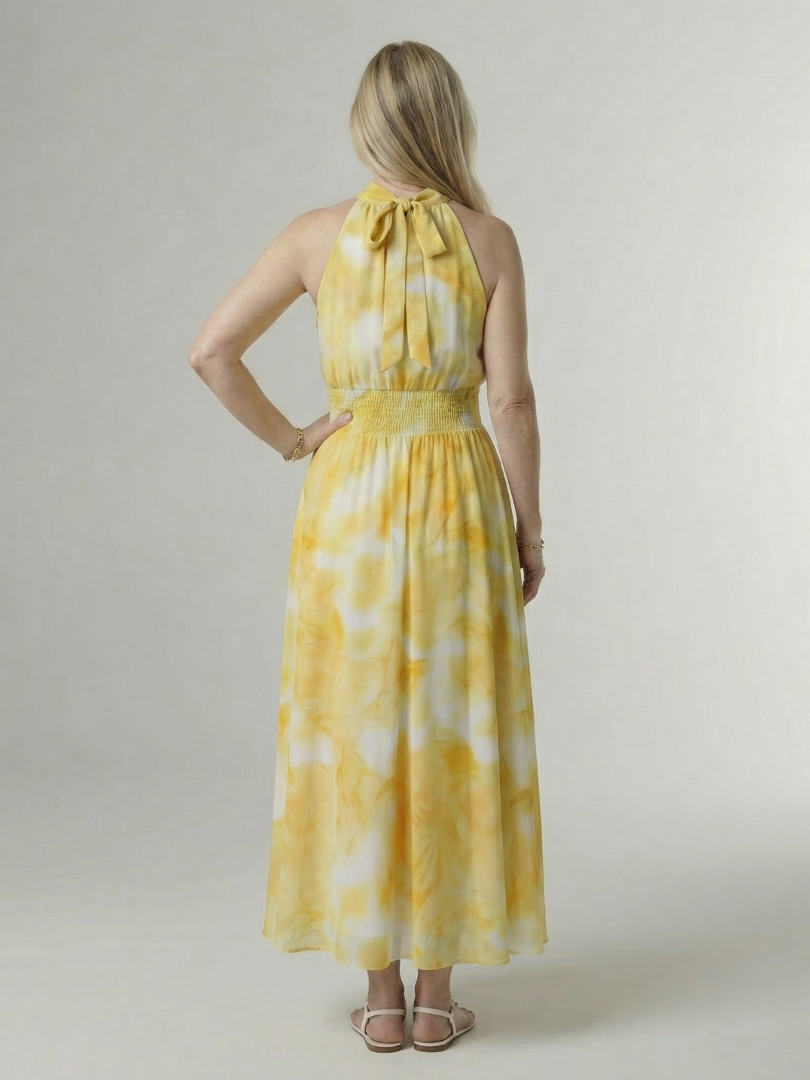 SYLIN | HALTER MIDI DRESS FOR WOMEN