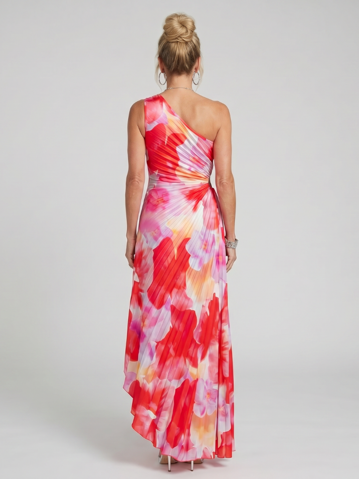 TAYA | ONE-SHOULDER MIDI DRESS FOR WOMEN