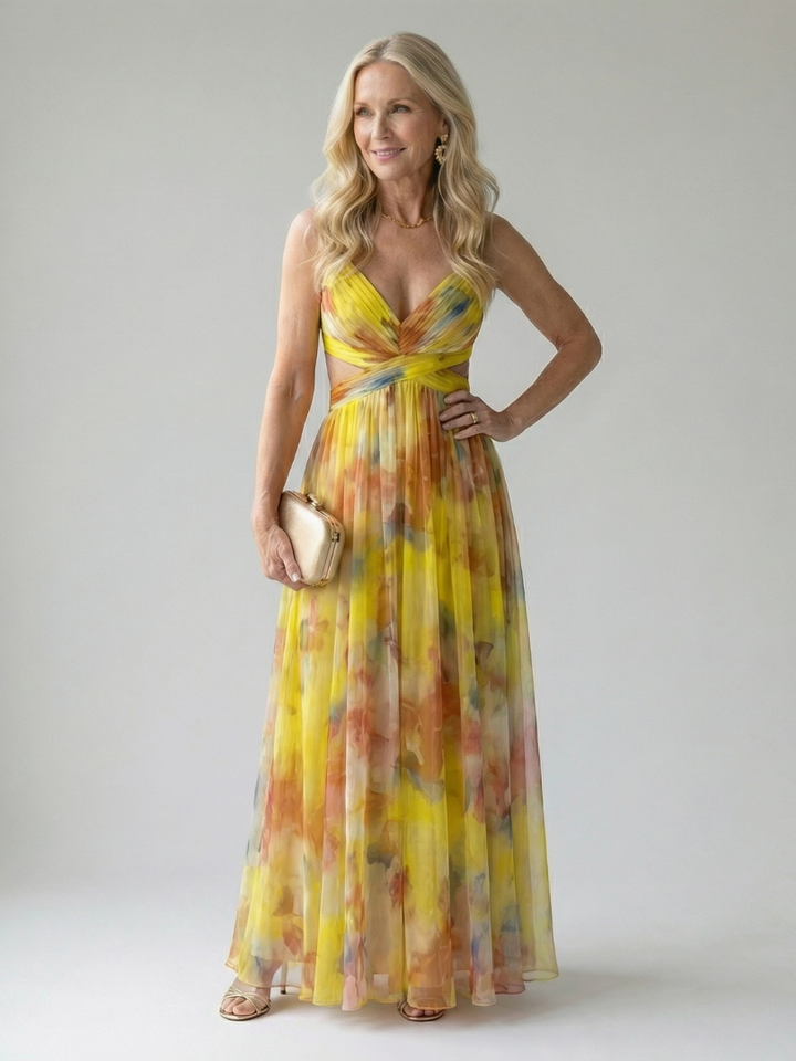 ISEL | WRAP MAXI DRESS FOR WOMEN