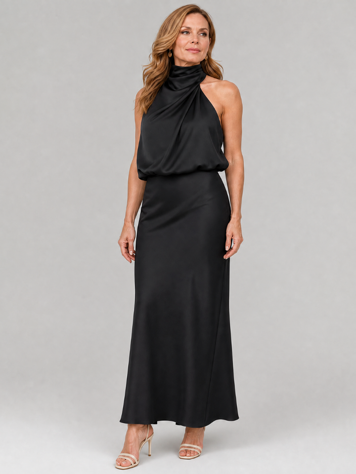 NOPAL | DRAPED MIDI DRESS FOR WOMEN