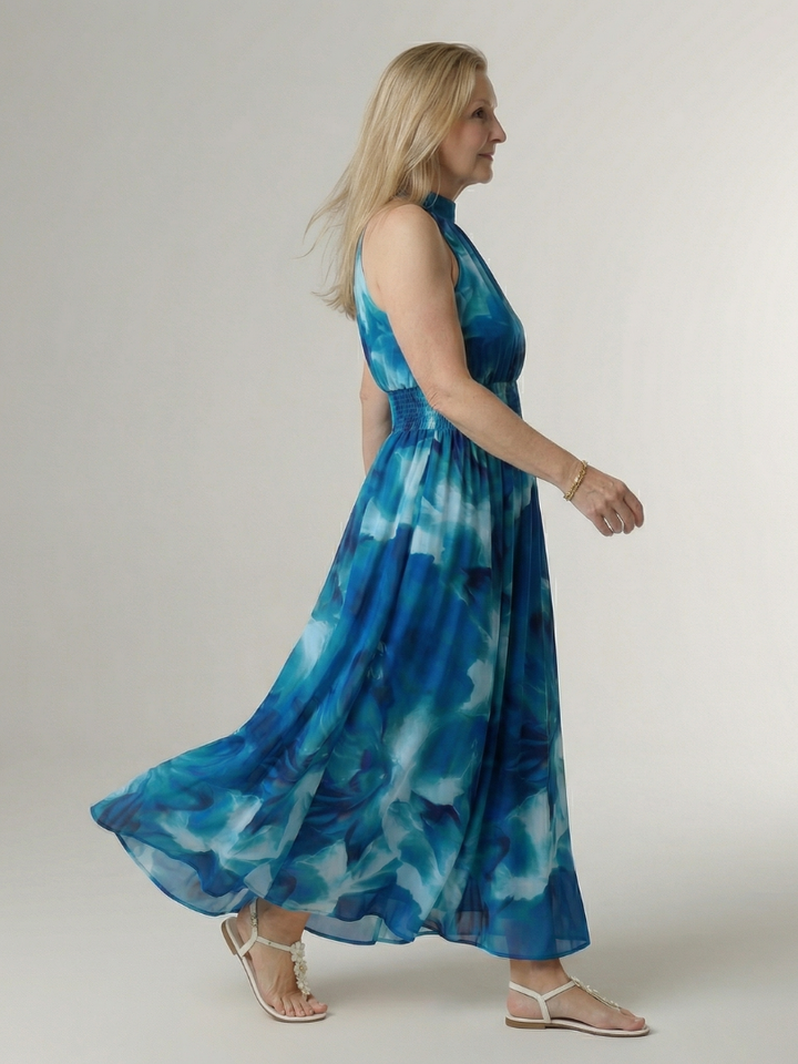 SYLIN | HALTER MIDI DRESS FOR WOMEN