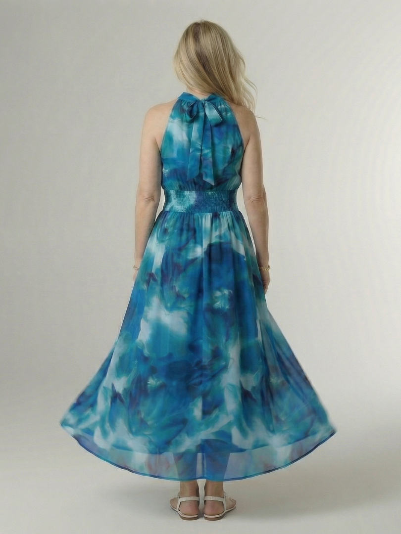 SYLIN | HALTER MIDI DRESS FOR WOMEN