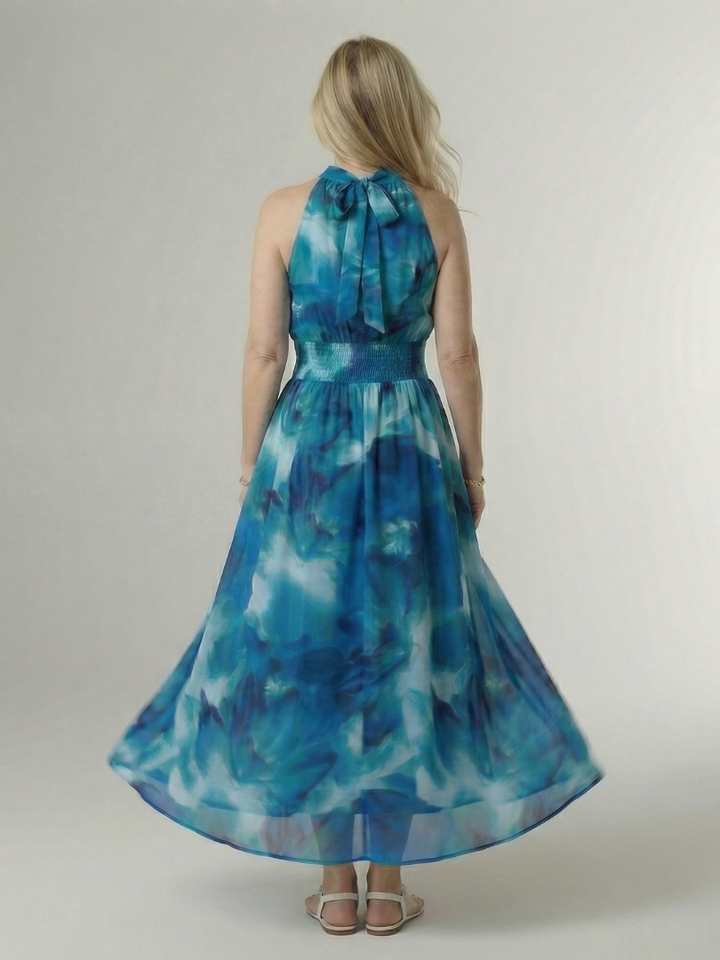 SYLIN | HALTER MIDI DRESS FOR WOMEN