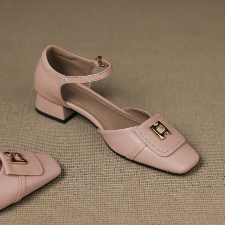 Elvane Leather Mary-Janes