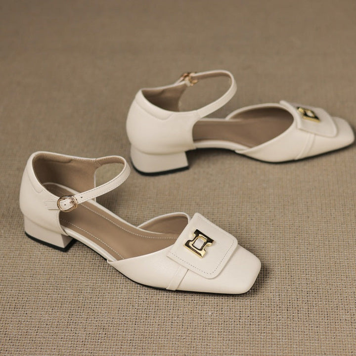 Elvane Leather Mary-Janes