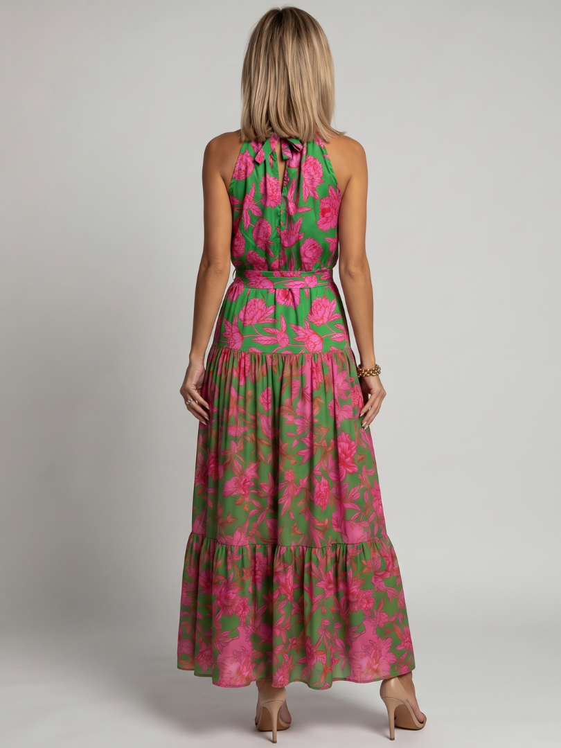 ROWEN | DRAPED HALTER DRESS FOR WOMEN