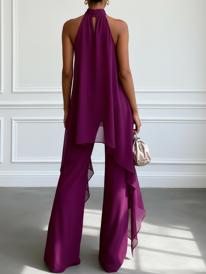 Vivienne™ | Halter Top & Pants Two-Piece Set
