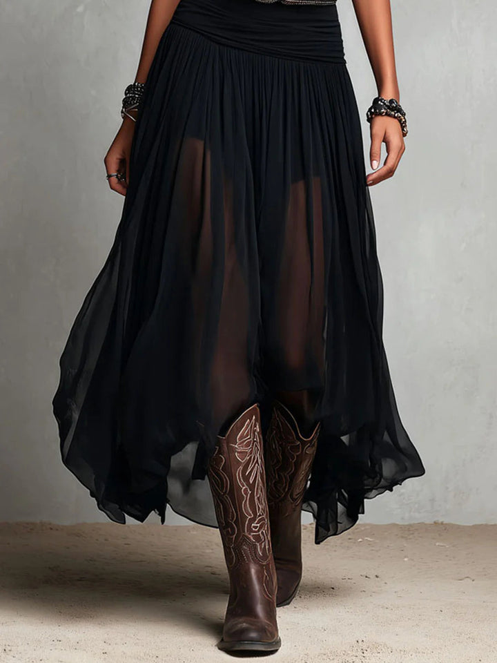 Giselle™ | Tank & Tulle-Skirt Maxi Dress