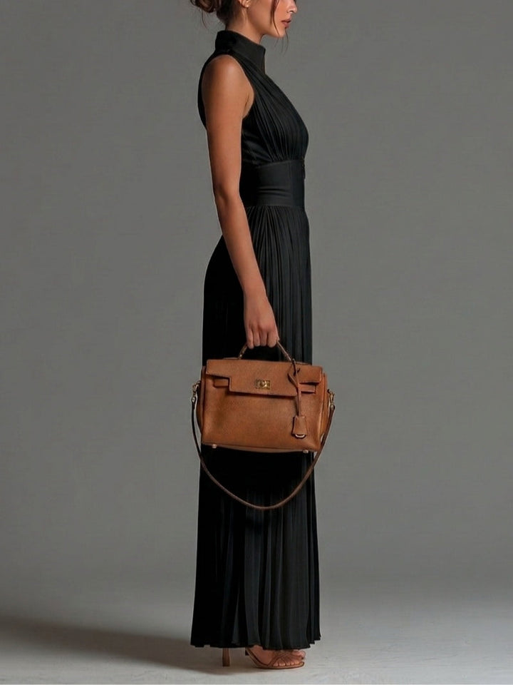 Beatrix | V-Neck Wide-Leg Chiffon Jumpsuit