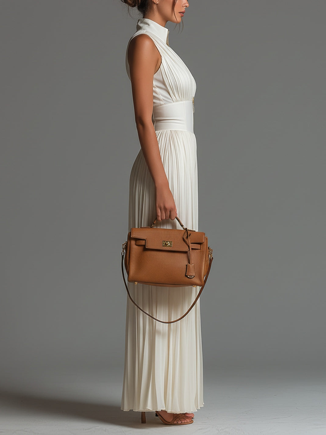 Odette | V-Neck Wide-Leg Chiffon Jumpsuit