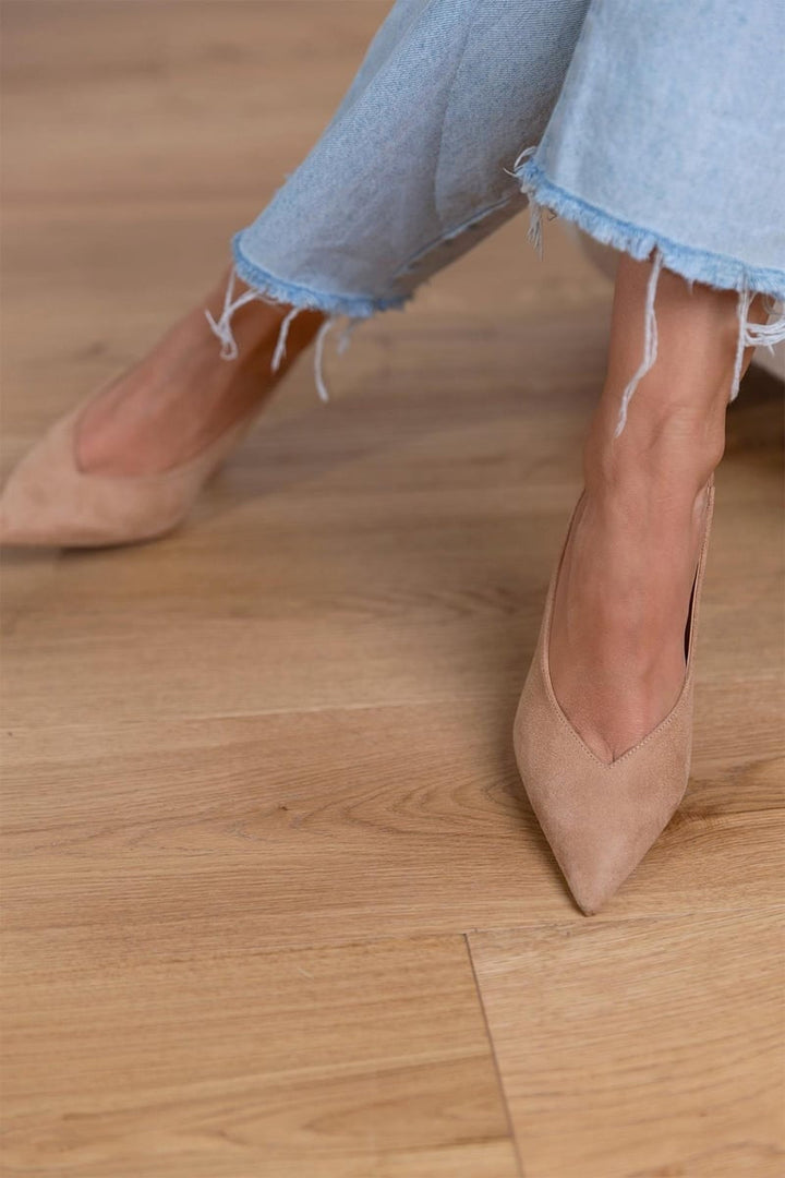 MARLENA™ LOW HEEL NUDE PUMPS